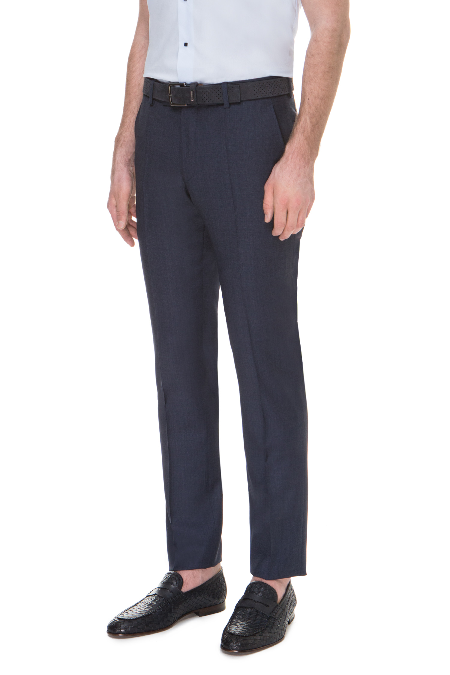Мужские синие шерстяные брюки Karl Lagerfeld 591094.255001;670