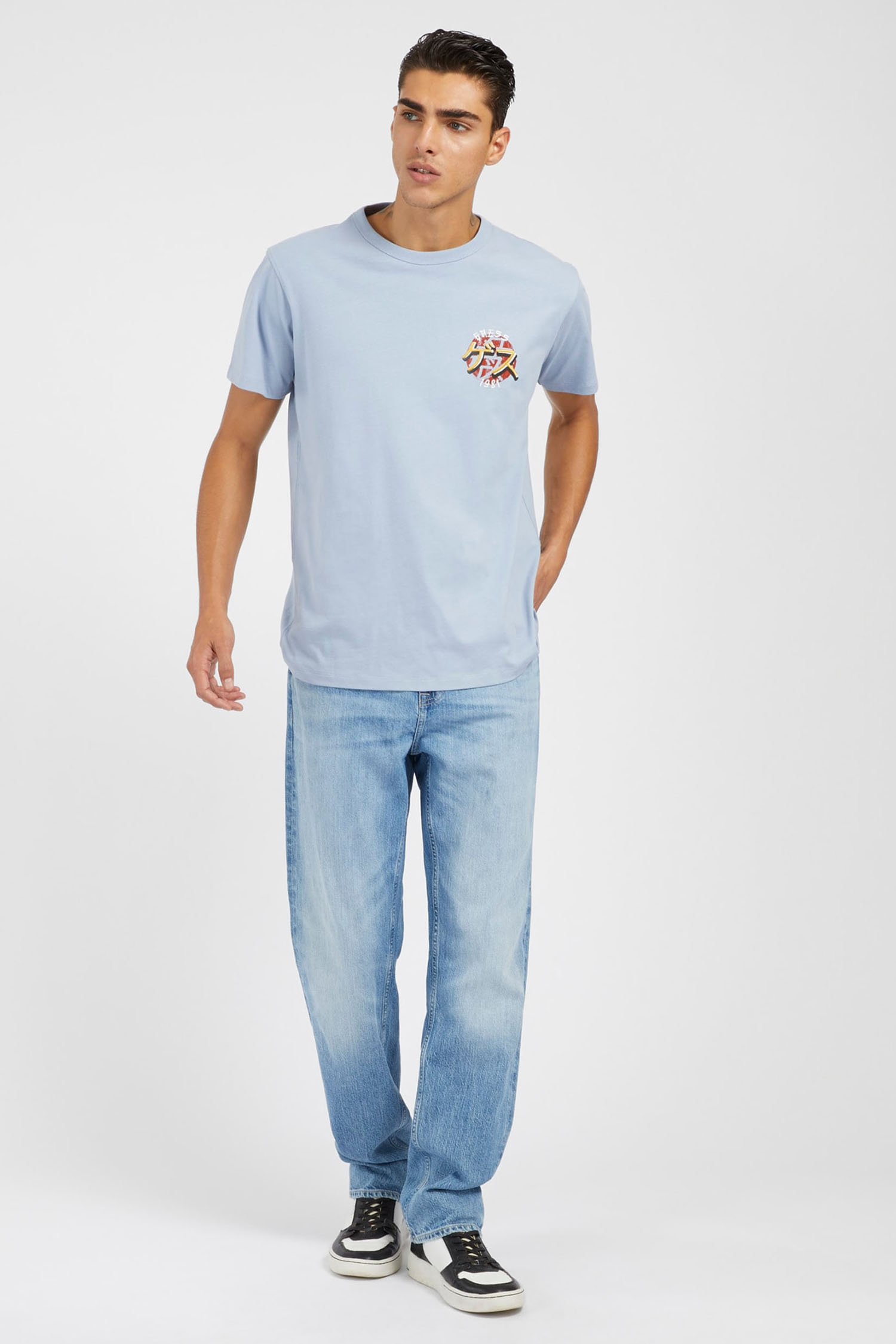 Чоловічі блакитні джинси Guess M4RA66.D58M3;R8TE