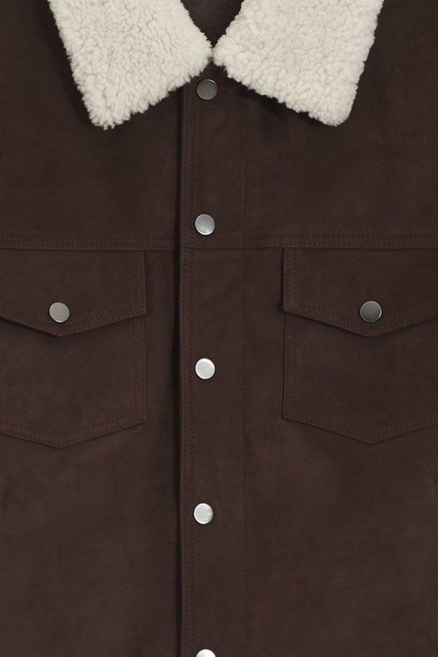 Чоловіча темно-коричнева замшева куртка BECKHAM x BOSS BOSS 50550409;244