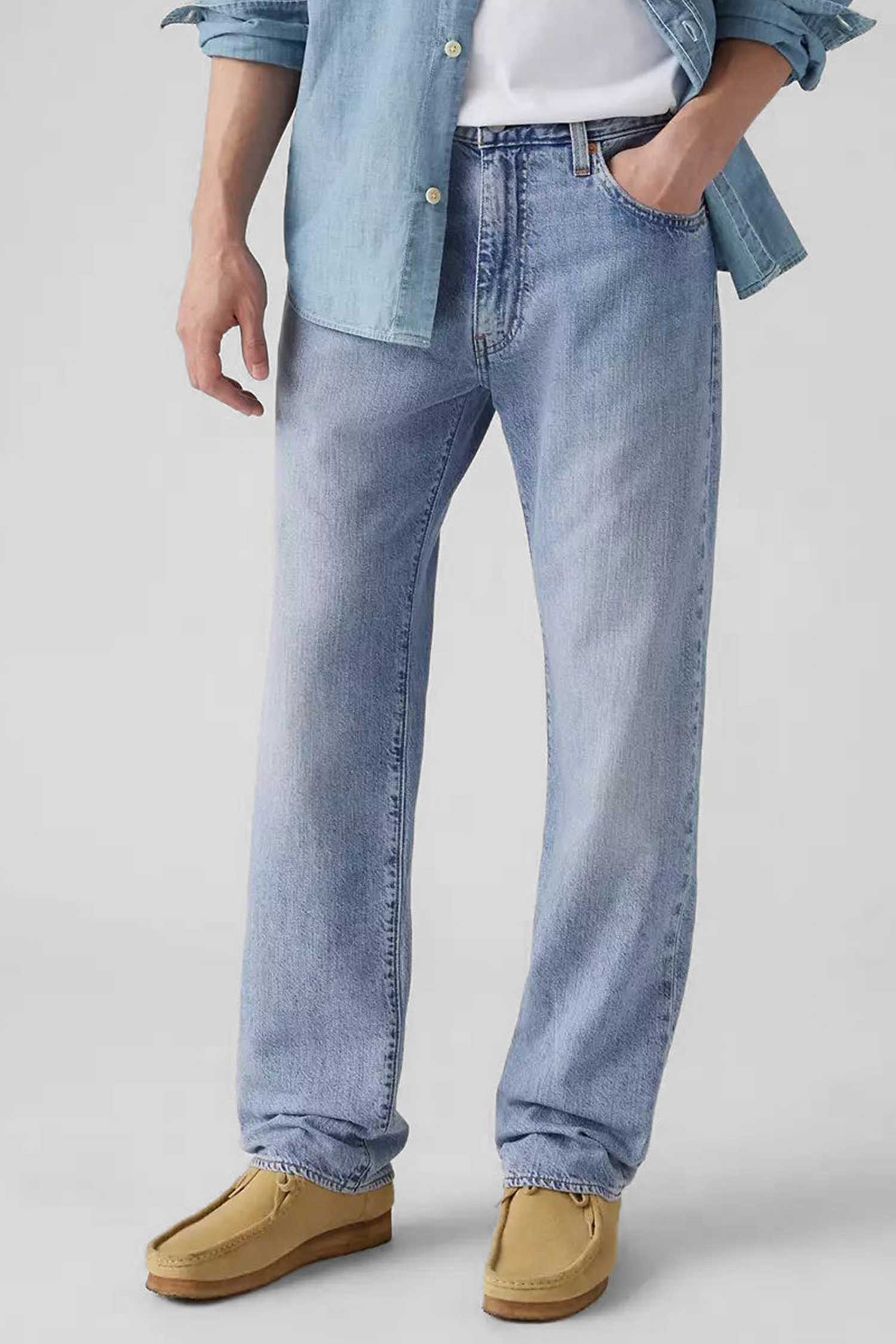 Мужские голубые джинсы 555™ Relaxed Straight Levi’s® 000LO;0009