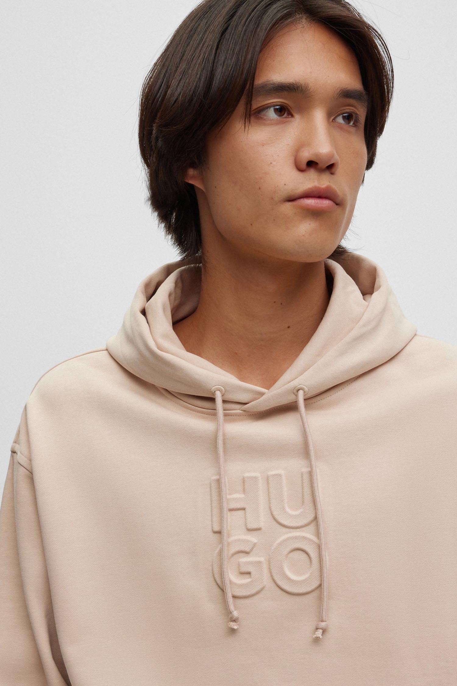 Мужское бежевое худи HUGO 50496651;275