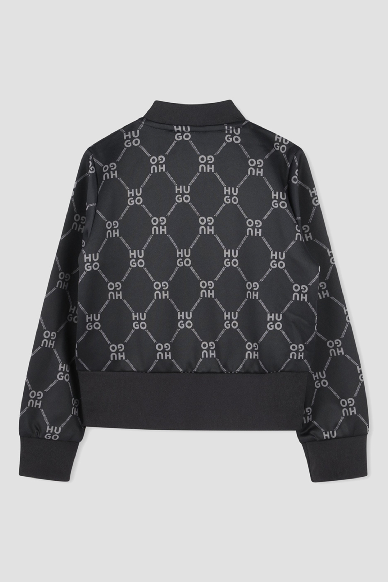 Дитяча чорна спортивна кофта з візерунком HUGO kids G00219;09B