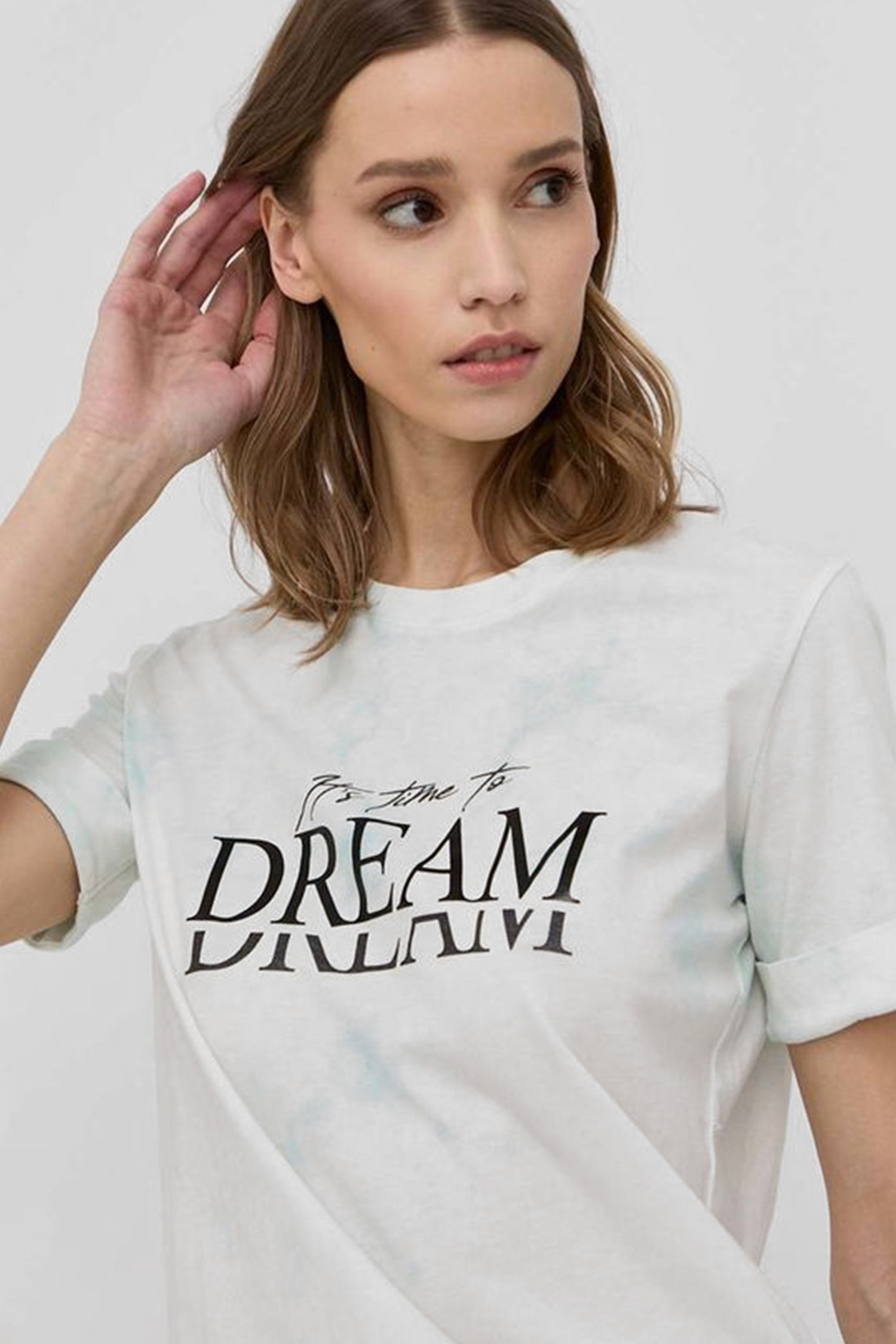 Жіноча біла футболка Guess W2GI14.JA900;F7NZ