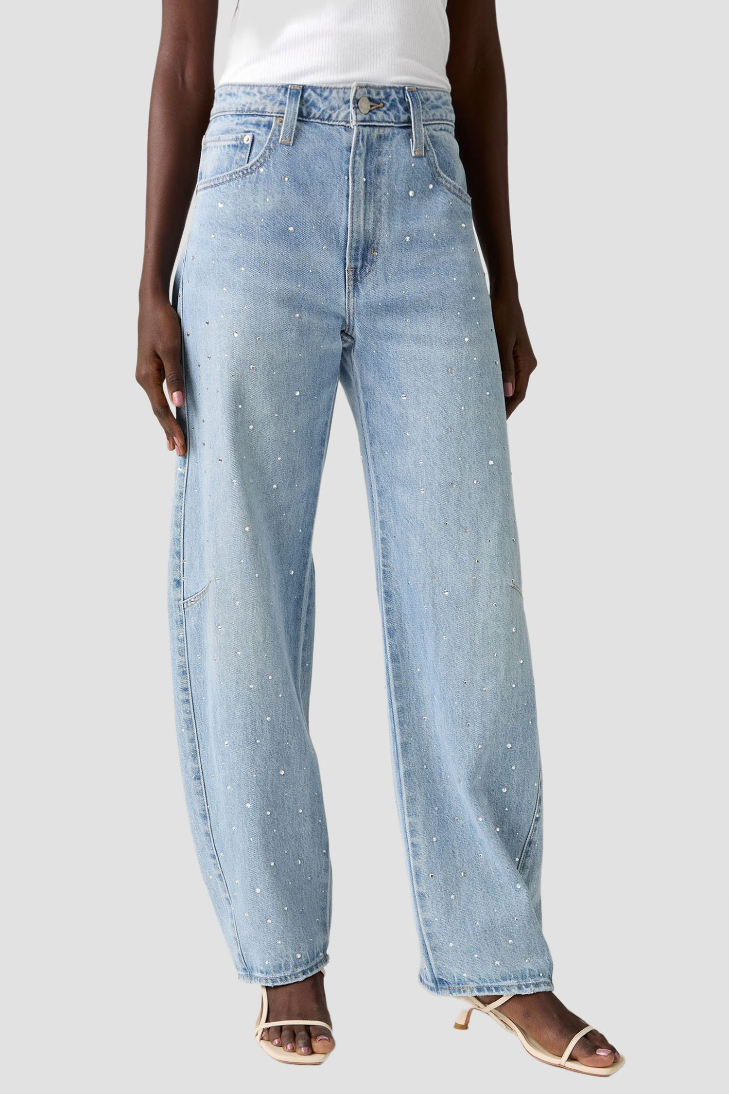 Женские голубые джинсы Baggy Dad Barrel Levi’s® 0039A;0007