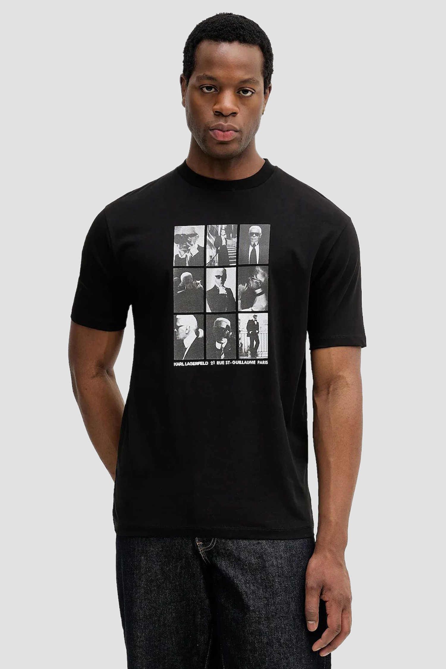 Чоловіча чорна футболка Karl Lagerfeld 561225.755149;990