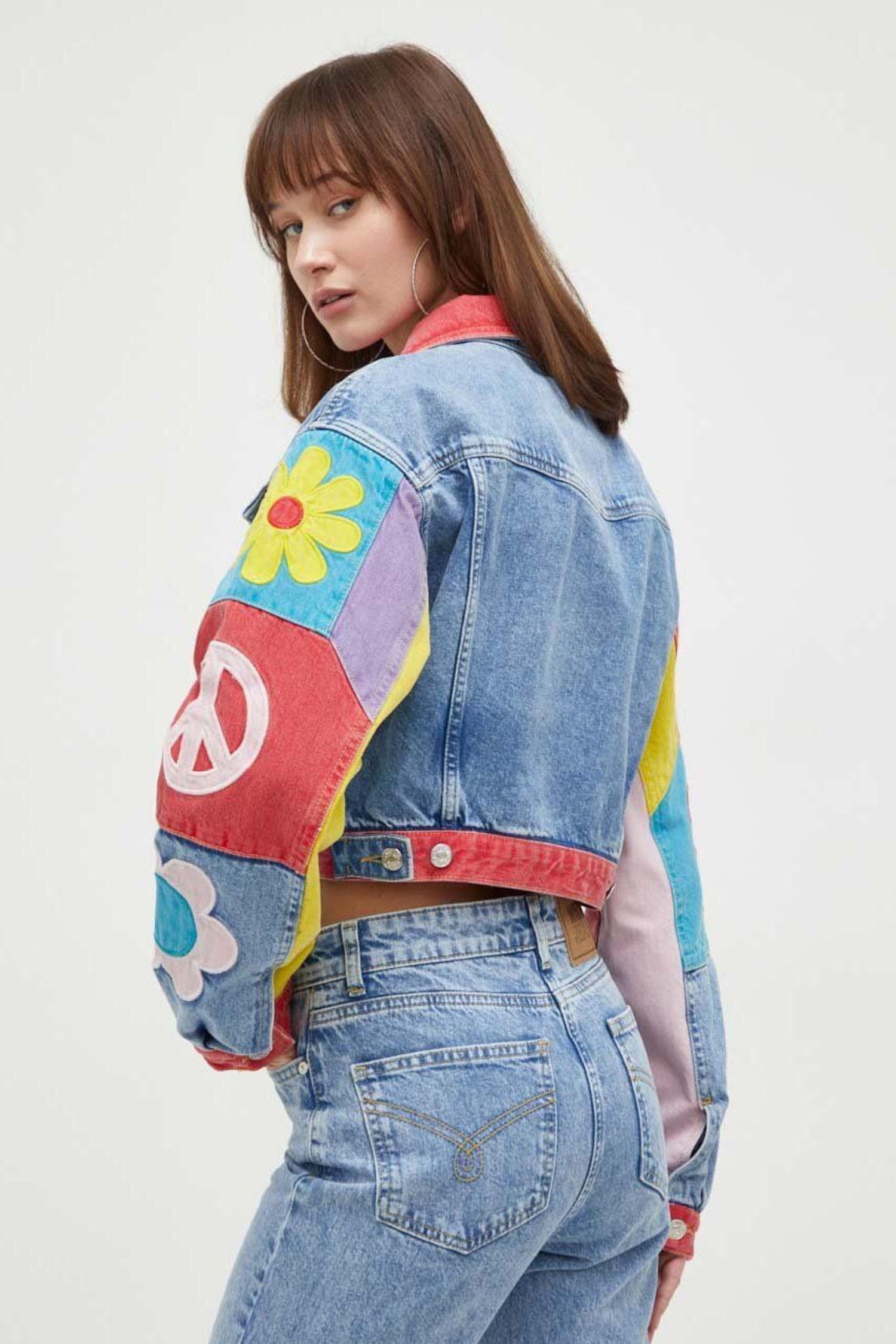 Женская синяя джинсовая куртка Moschino A0503.3236;1295