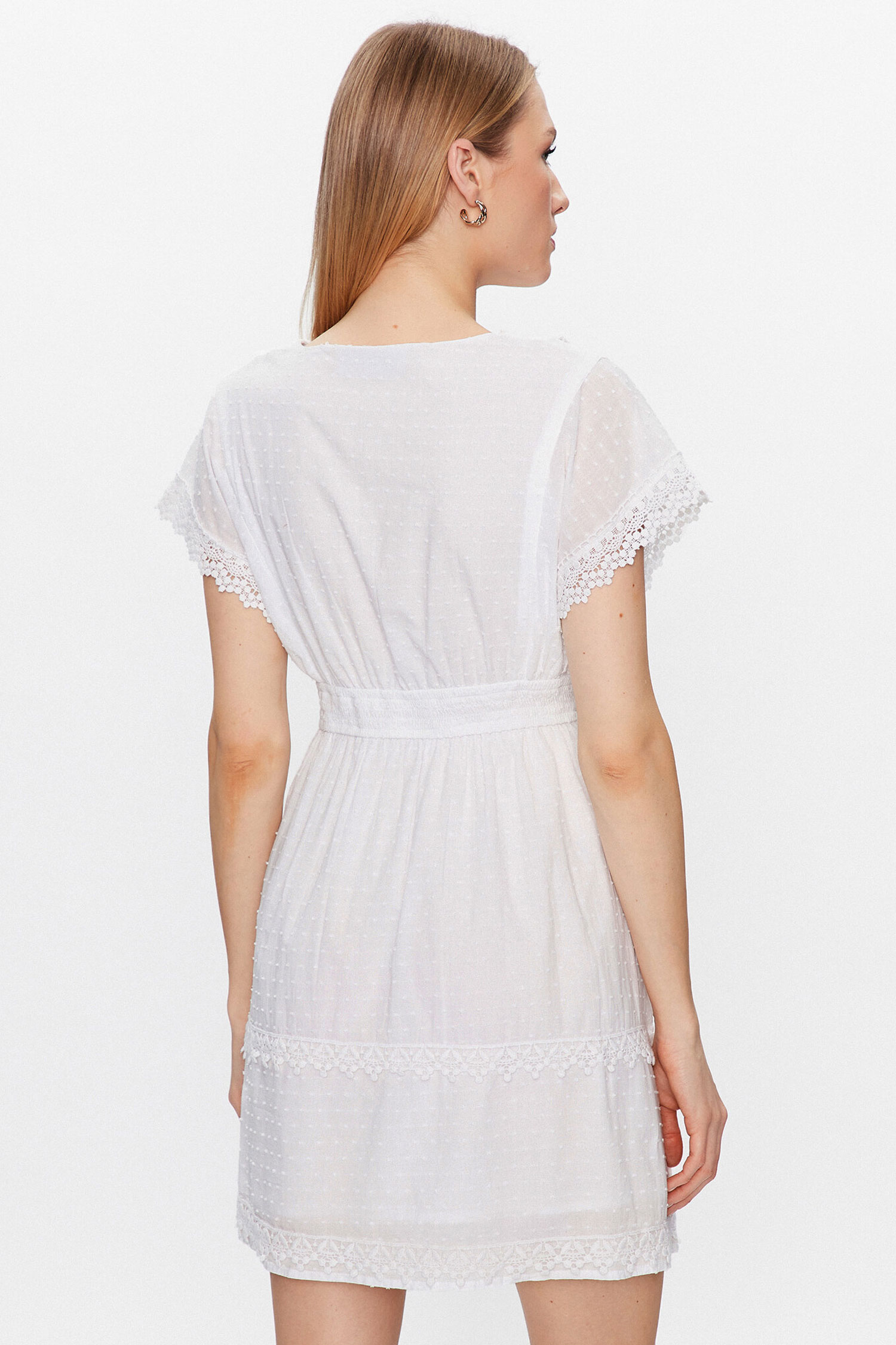 Жіноча біла сукня Guess W3GK47.WFDN0;G011