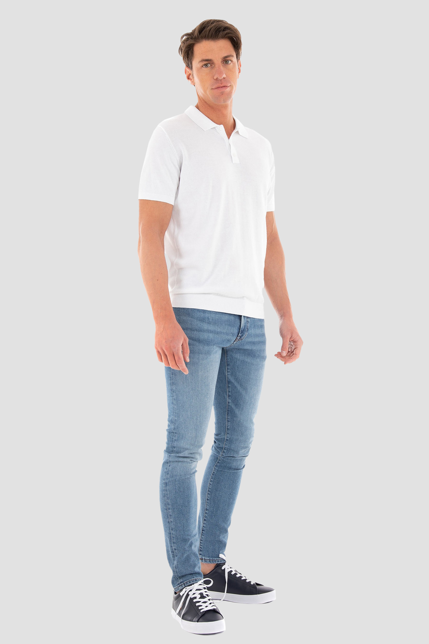 Мужское белое поло Karl Lagerfeld 521301.655023;10