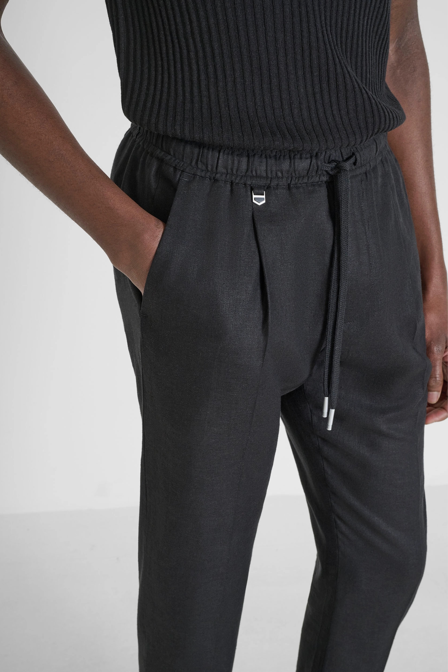 Мужские черные брюки Antony Morato MMTR00748.FA800126;9000