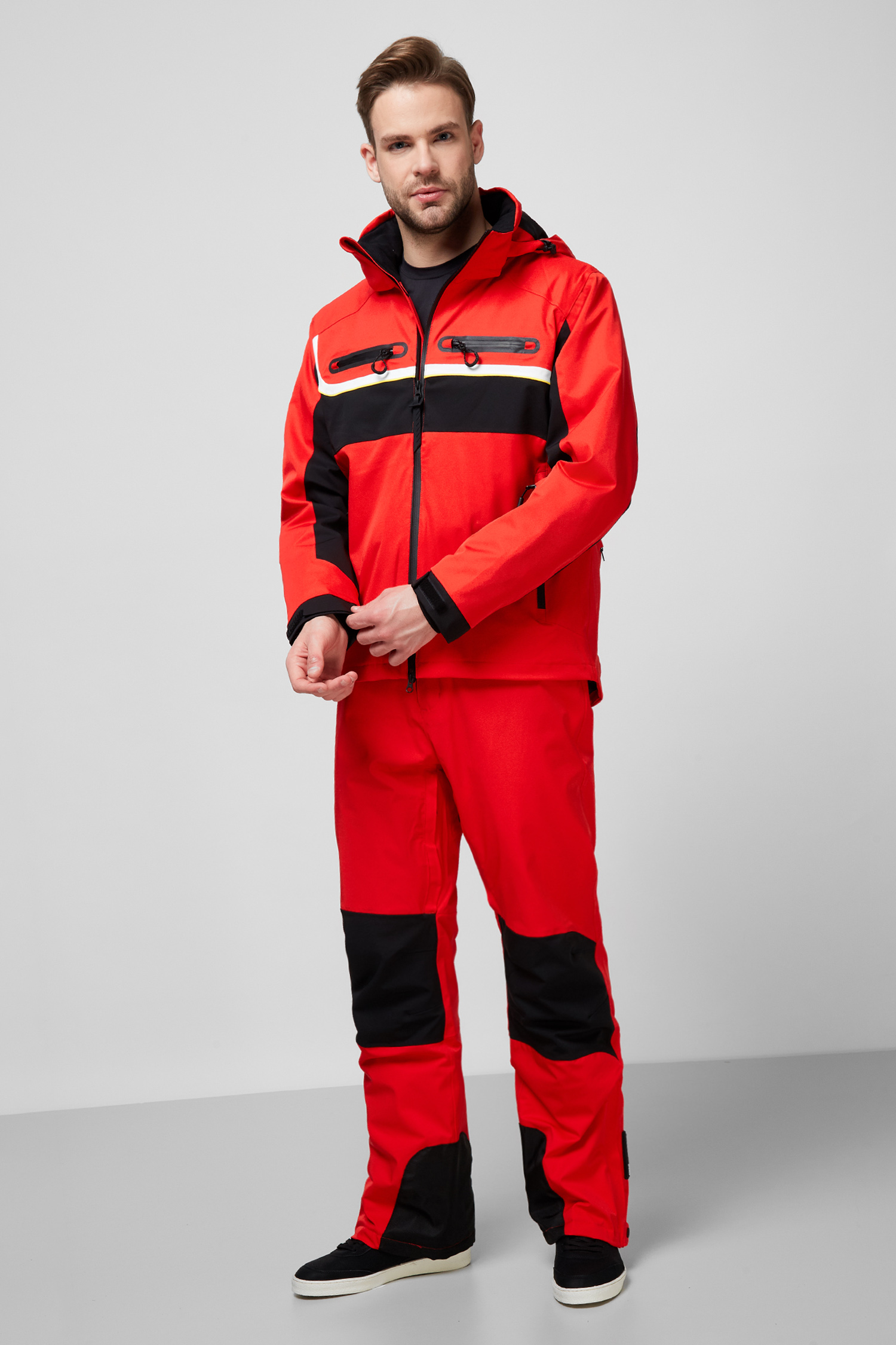 Мужские красные лыжные брюки SuperDry MS110037A;OMG