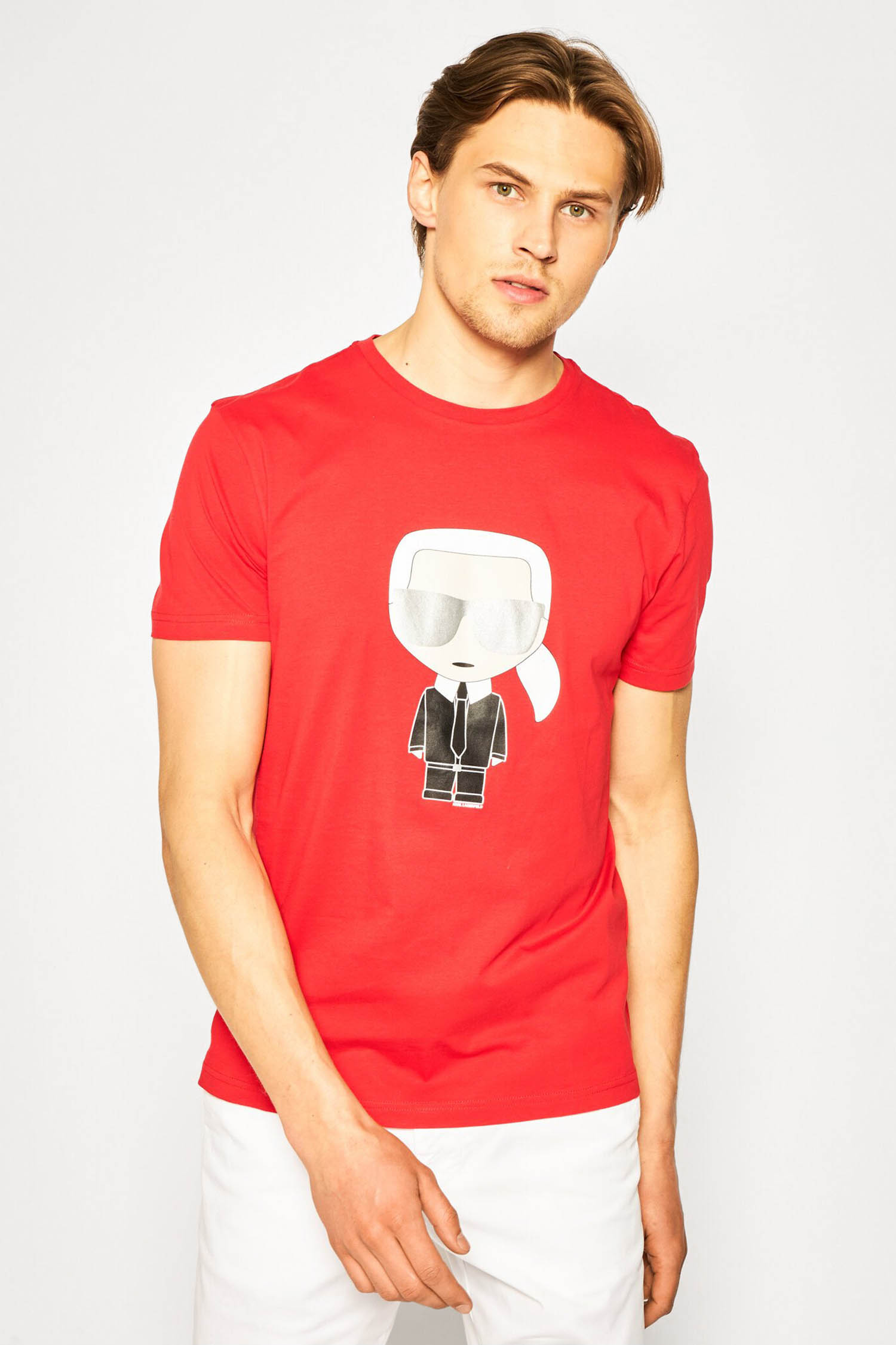 Чоловіча червона футболка Karl Lagerfeld 501251.755061;320