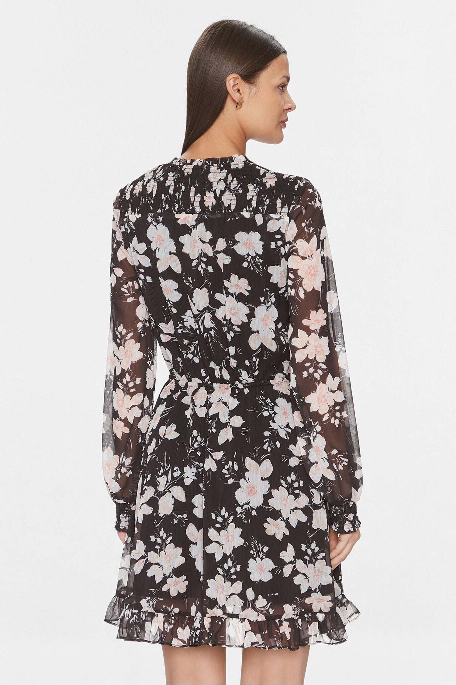 Жіноча чорна сукня з візерунком Guess W4GK42.WDW82;P9WM