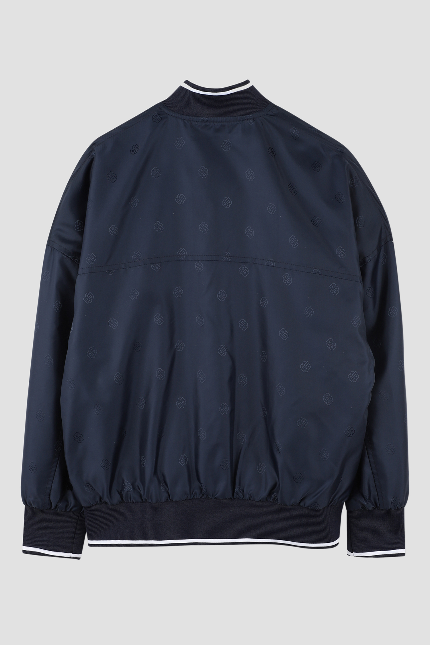 Детский темно-синий бомбер с узором BOSS kids J52051;849