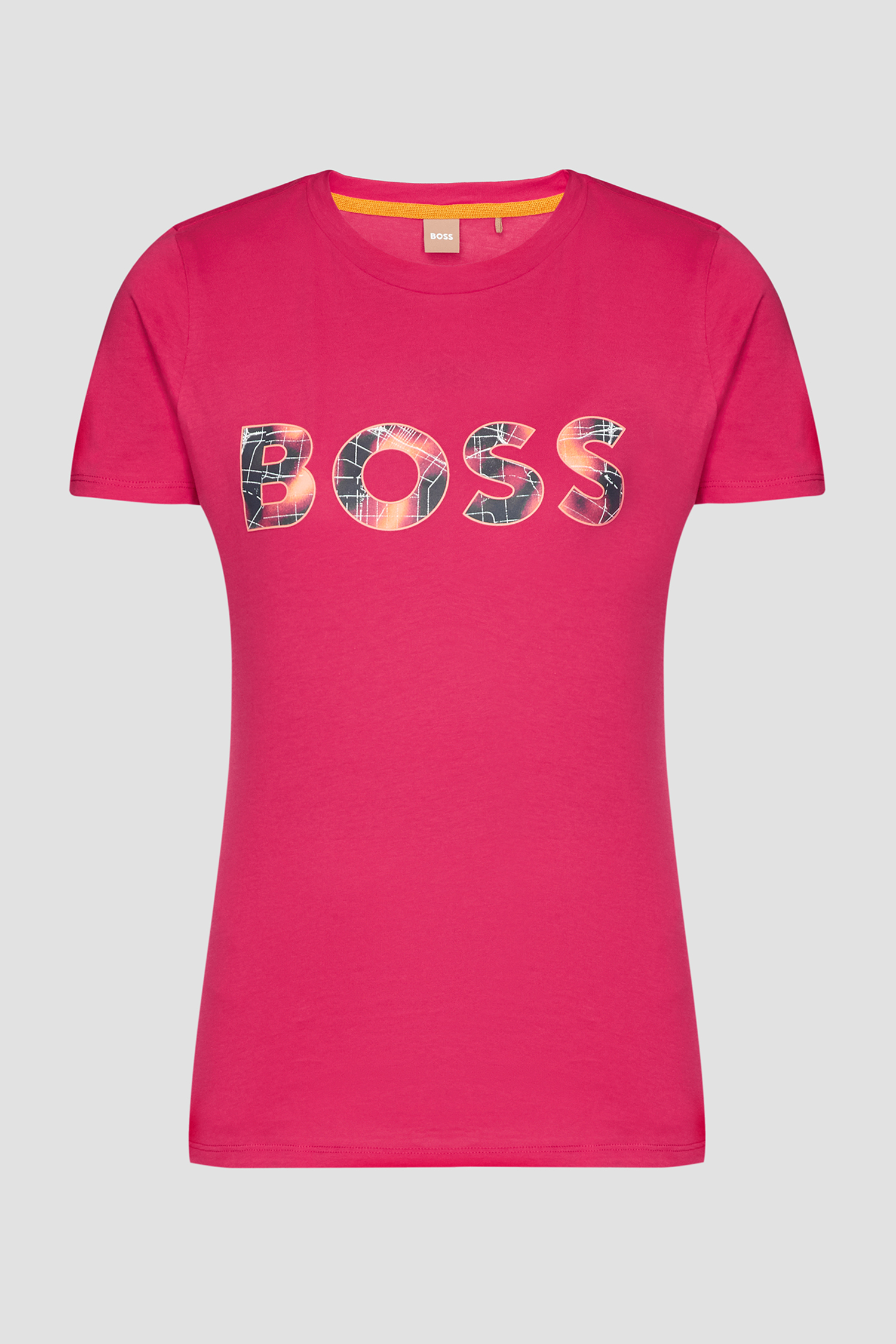 Женская малиновая футболка BOSS 50479981;660