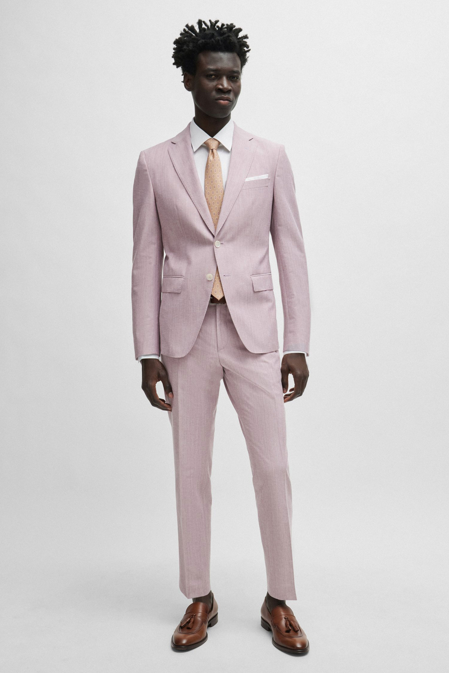 Мужские розовые брюки BOSS 50515098;606