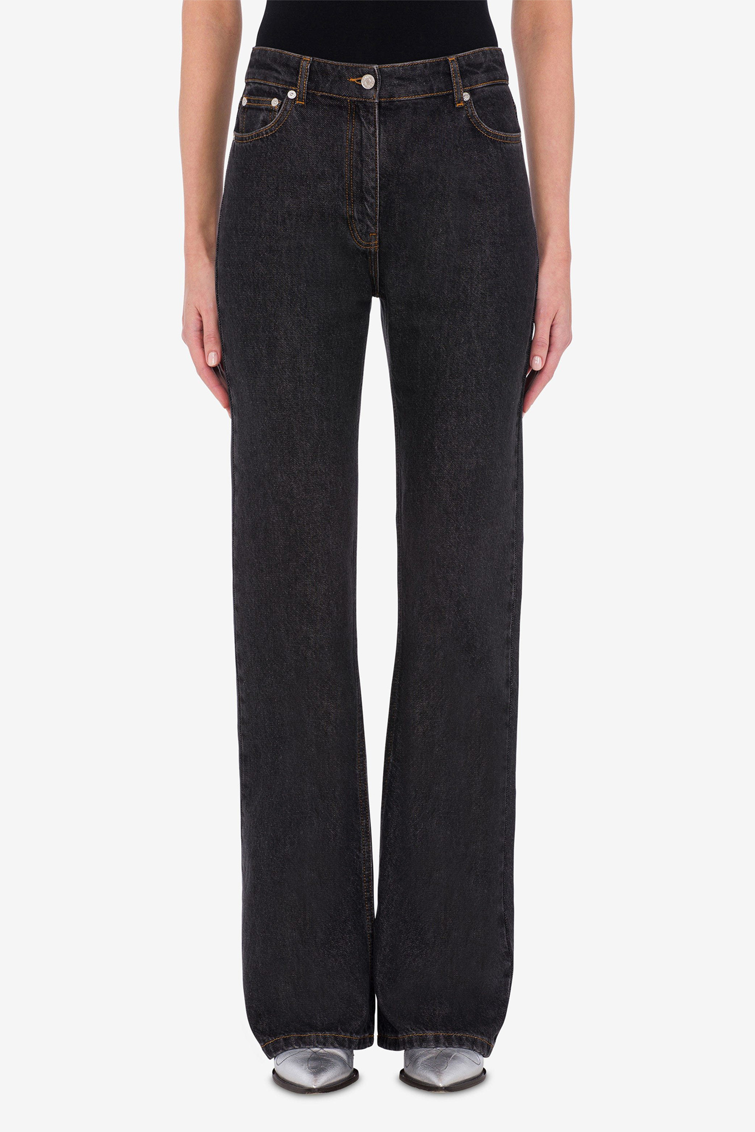 Женские черные джинсы Moschino A0326.8735;1555