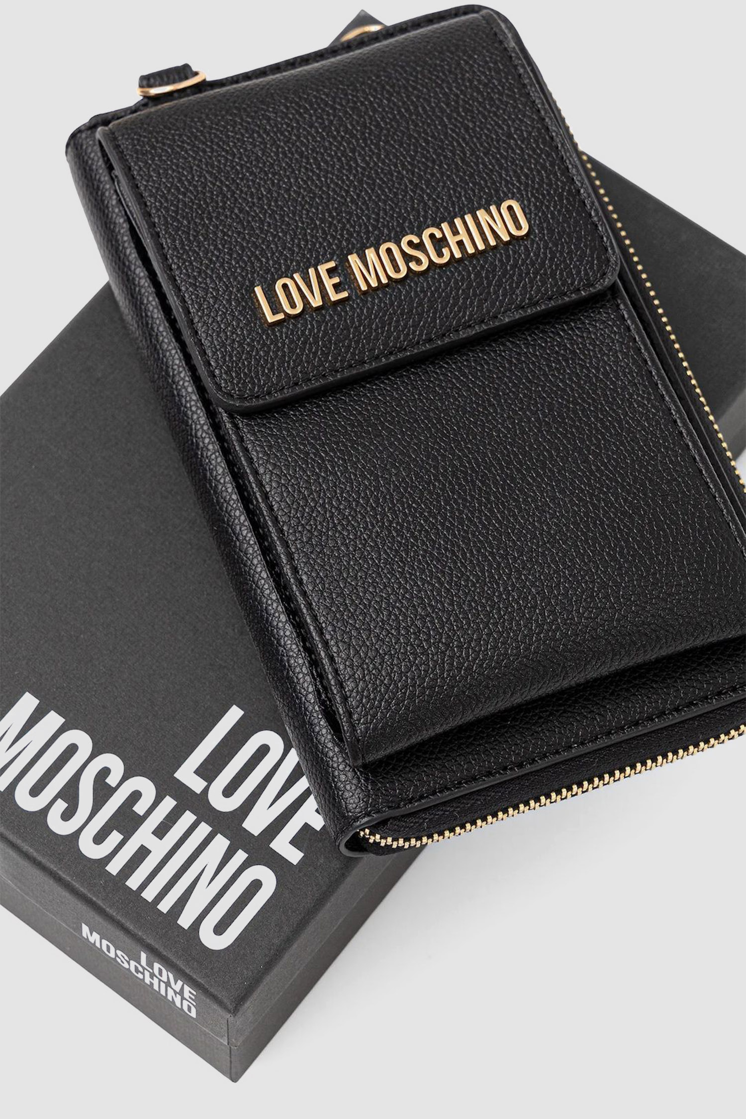 Жіноча чорна сумка для телефону Moschino JC5701PP1N.LD0;000