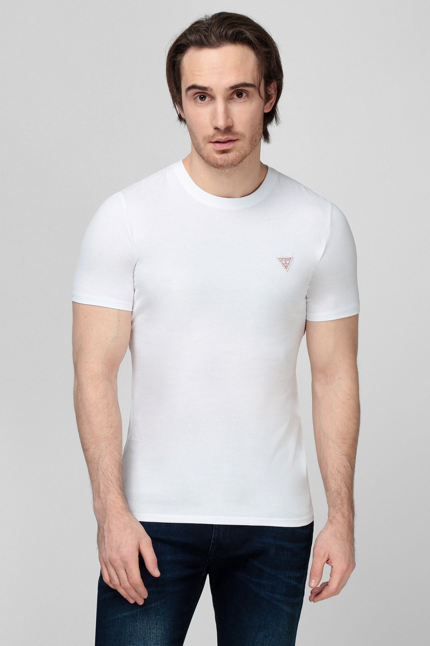 Чоловіча біла футболка Guess M1RI36.I3Z11;G011