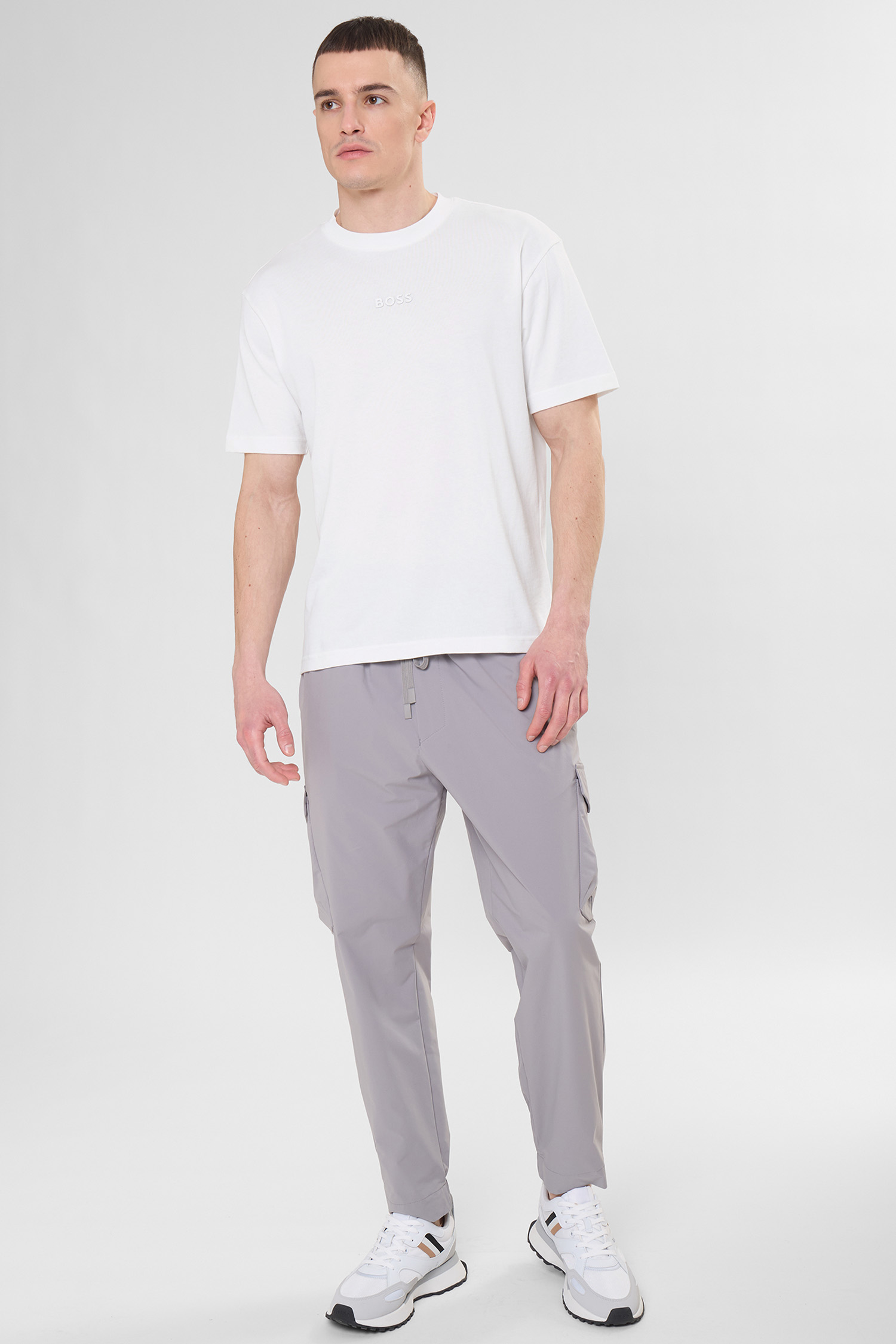 Чоловіча біла футболка BOSS 50519368;100