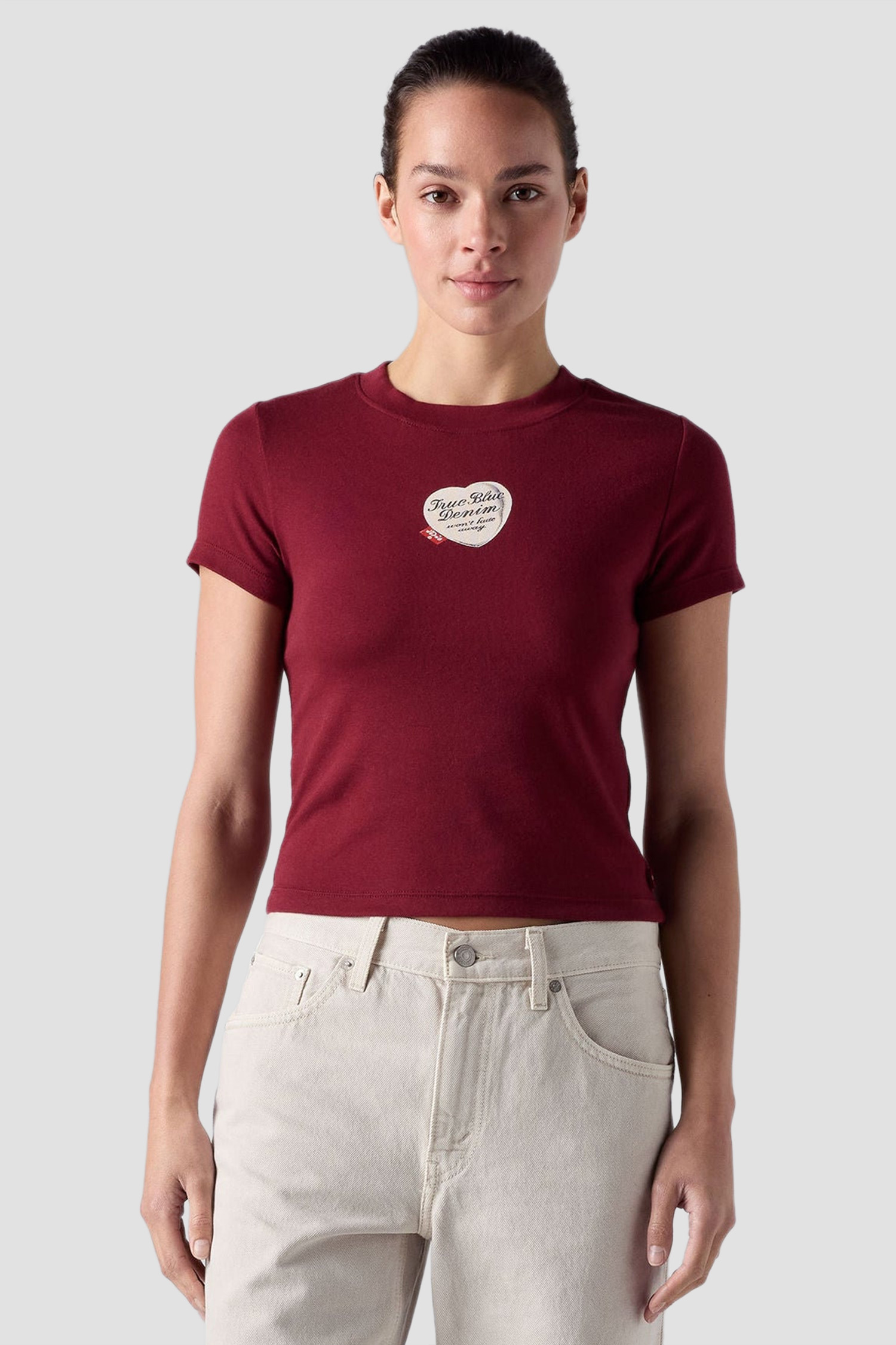 Женская бордовая футболка Levi’s® 008CH;0015