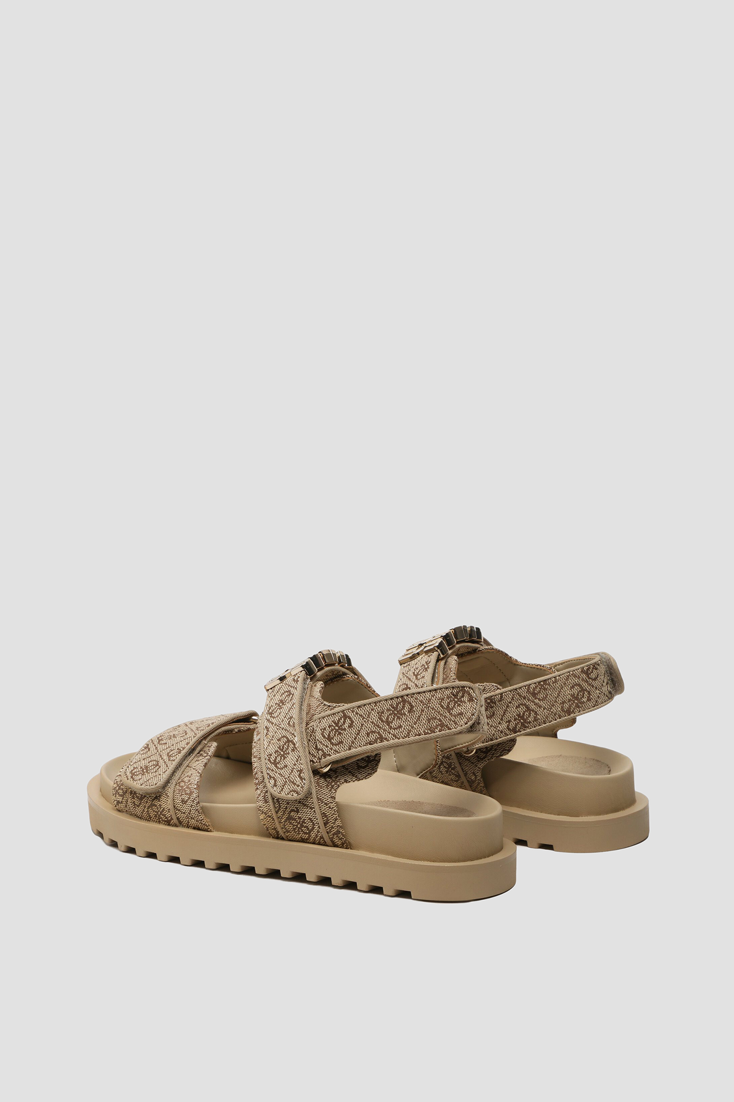 Женские бежевые сандалии с узором Guess FL6FB2.FAL03;BEIBR