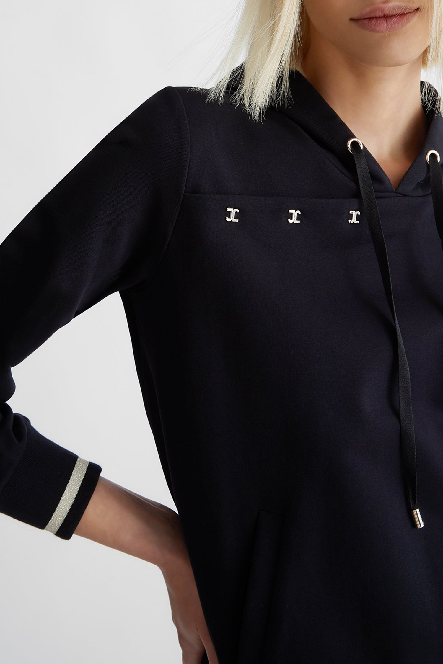 Женское черное худи Liu Jo TF3067.F0702;22222