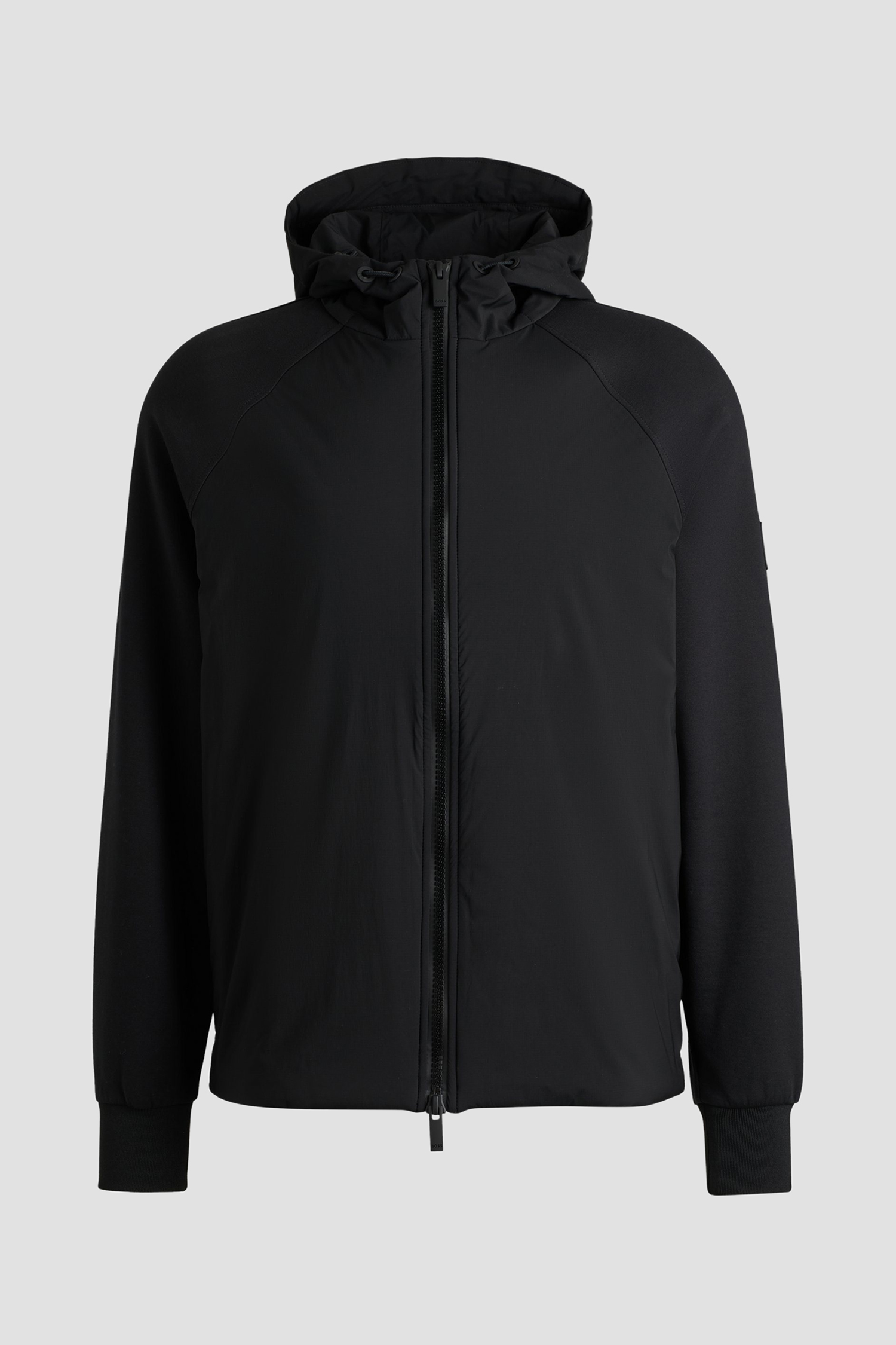 Мужская черная кофта на молнии BOSS 50519008;001