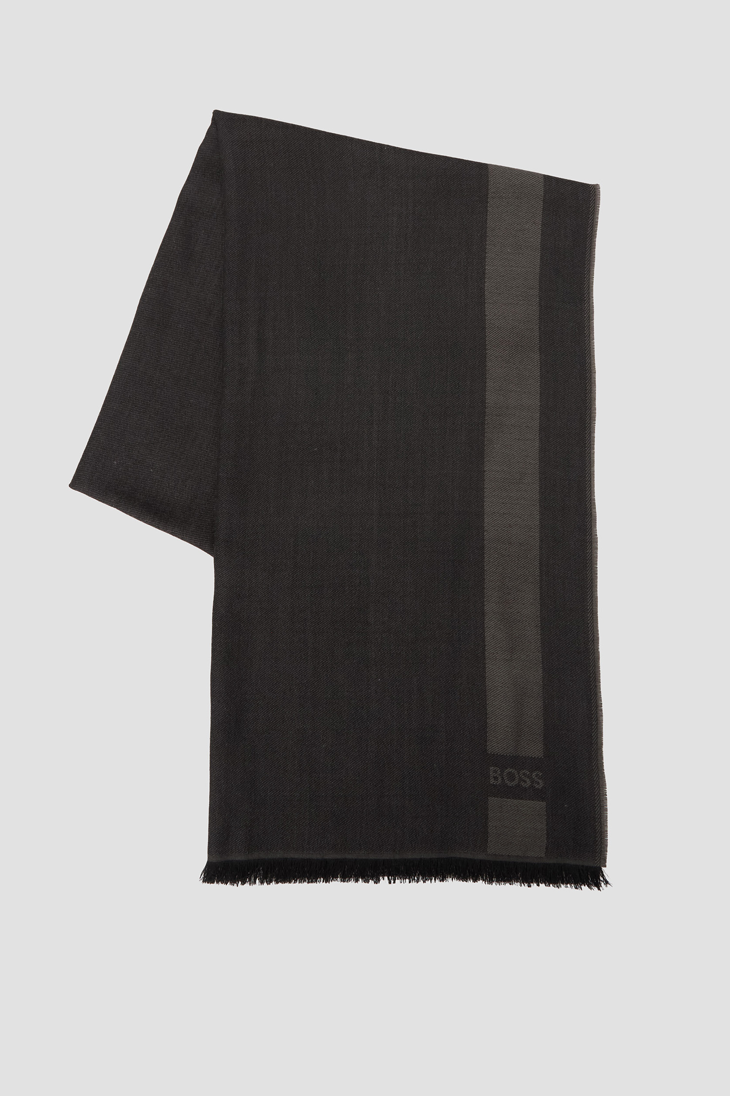 Мужской темно-серый шарф BOSS 50547659;001